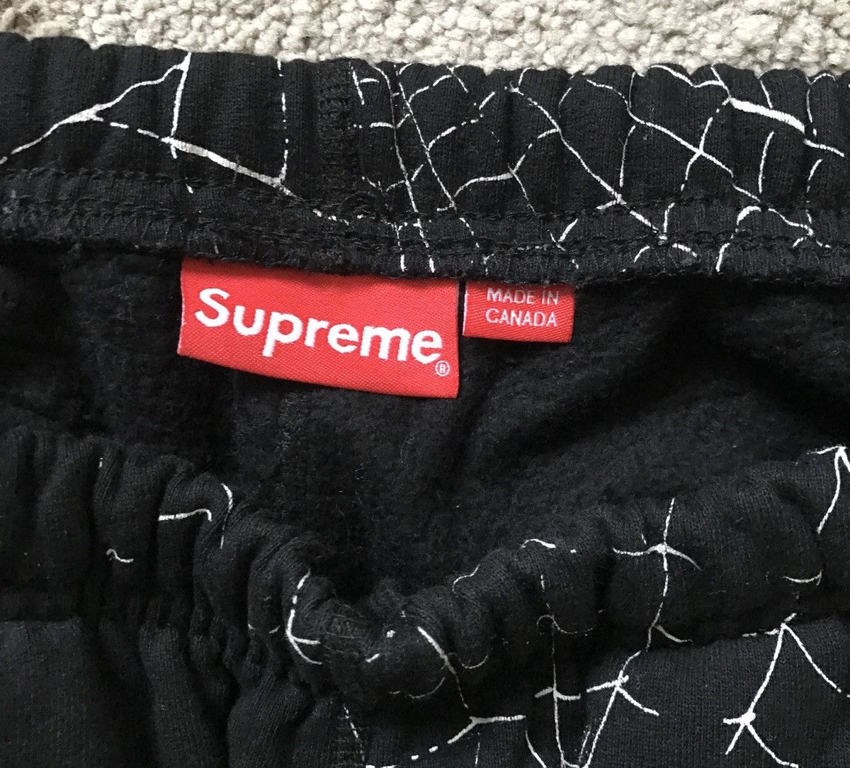 Supreme Supreme Spider Web Sweatpants Black Medium | Grailed