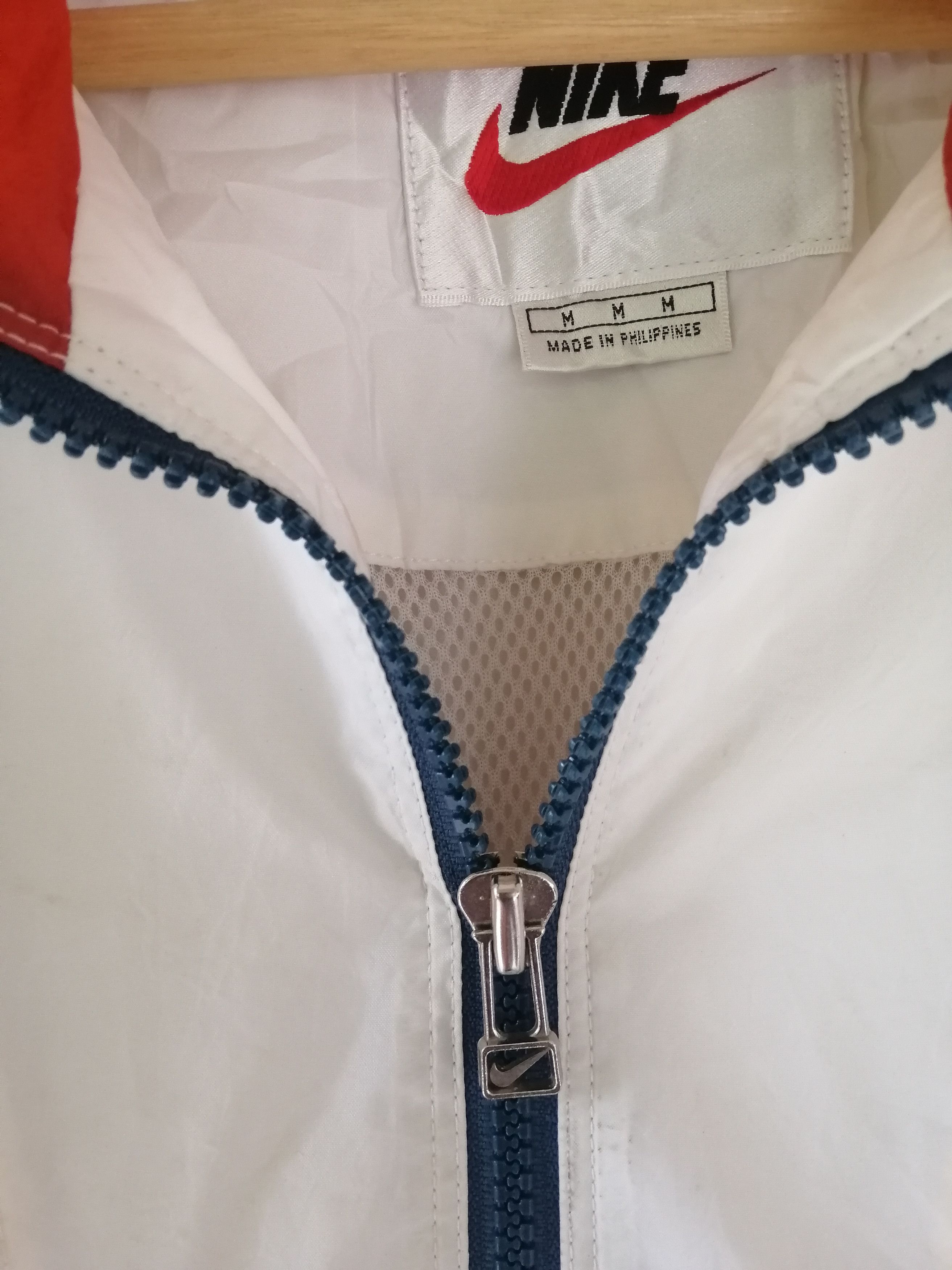 Nike × Vintage Vintage 90s Nike Multicolour Half Zipper Jacket Nice Design Size US L / EU 52-54 / 3 - 5 Thumbnail