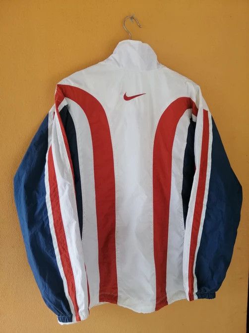 Nike × Vintage Vintage 90s Nike Multicolour Half Zipper Jacket Nice Design Size US L / EU 52-54 / 3 - 8 Thumbnail