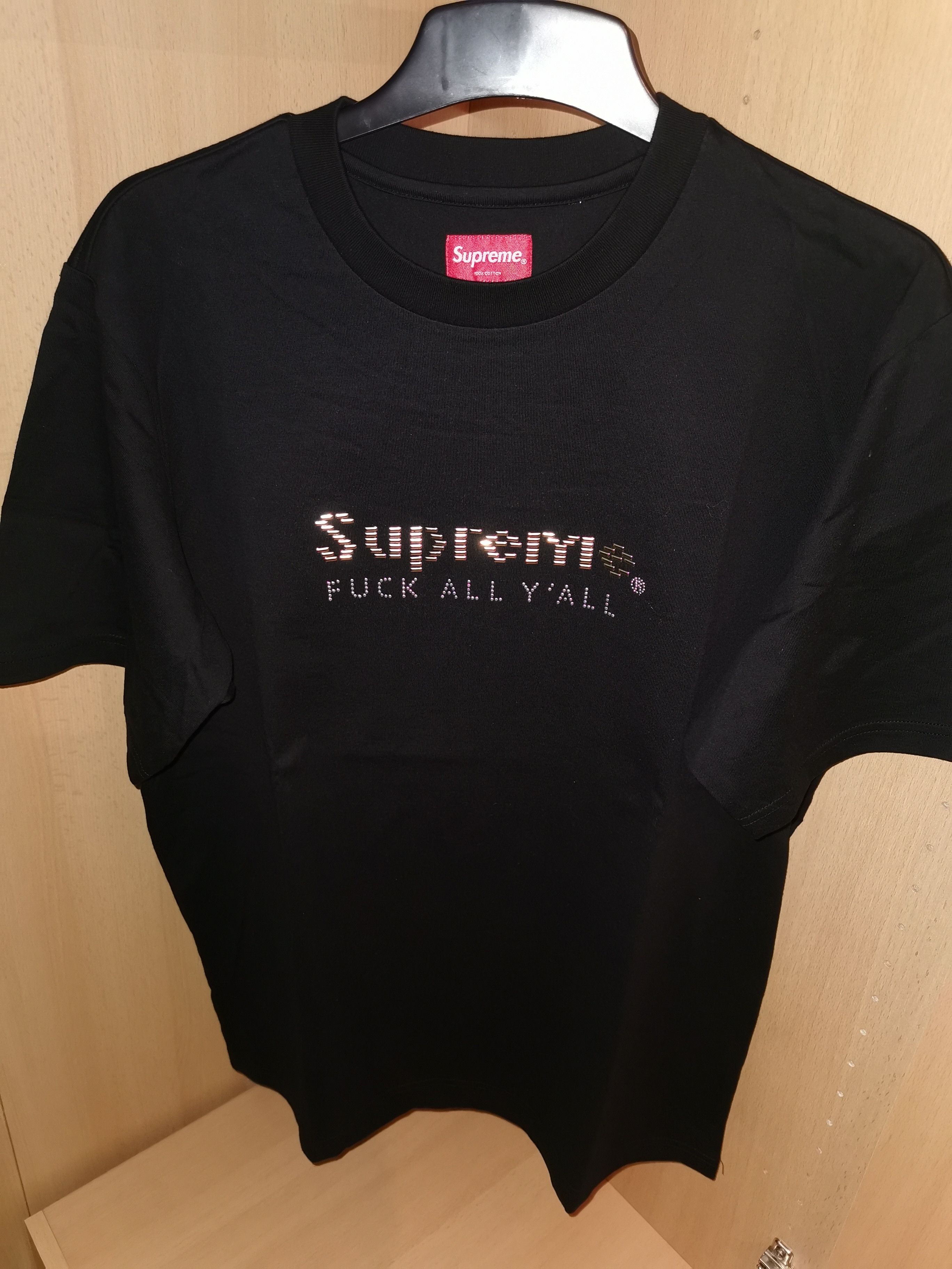 Supreme Supreme Gold Bars Tee SS19 Black | Grailed