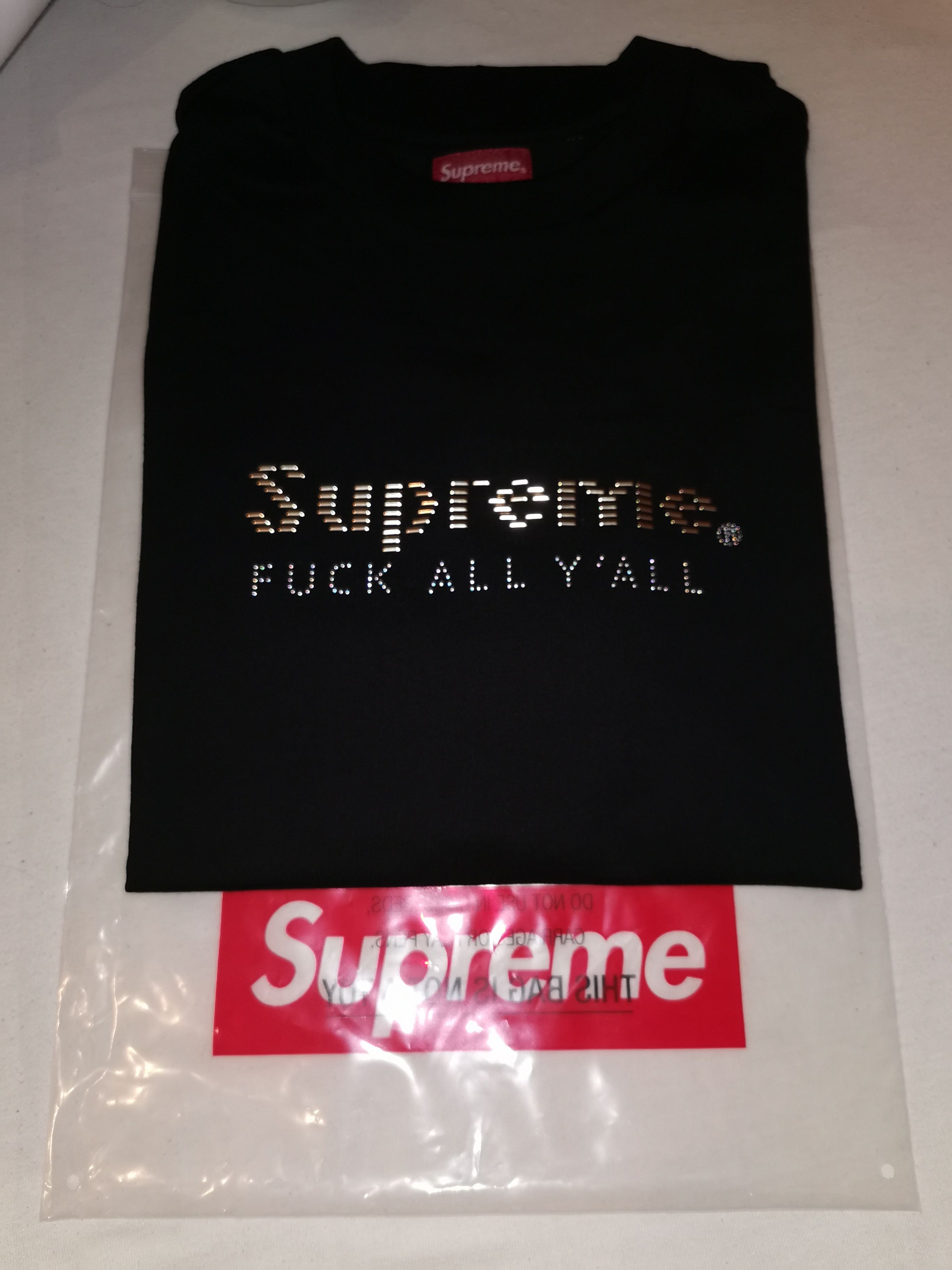 Supreme Supreme Gold Bars Tee SS19 Black Grailed