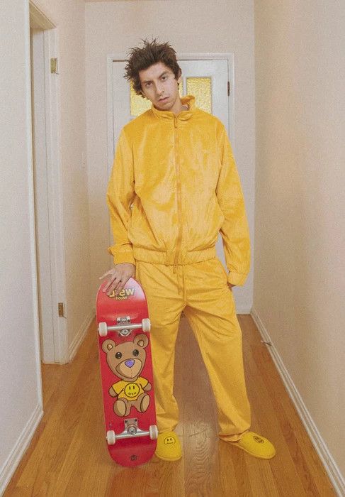 Drew House × Justin Bieber Drew Velour Track Top - Golden Yellow 