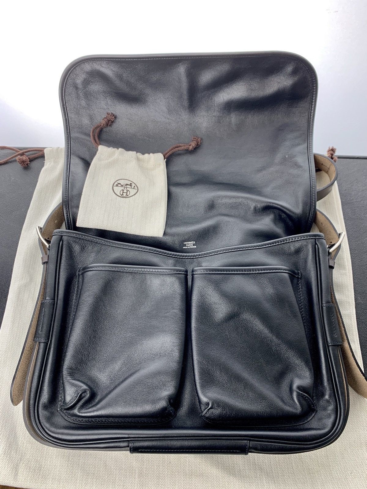 Hermes Sac Barda 35 Black Messenger Bag | Grailed