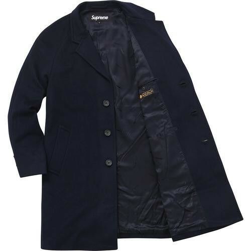ジャケット・アウター Supreme Wool Overcoat Loro Piana Navy M Supreme Wool Overcoat Loro Piana Navy M