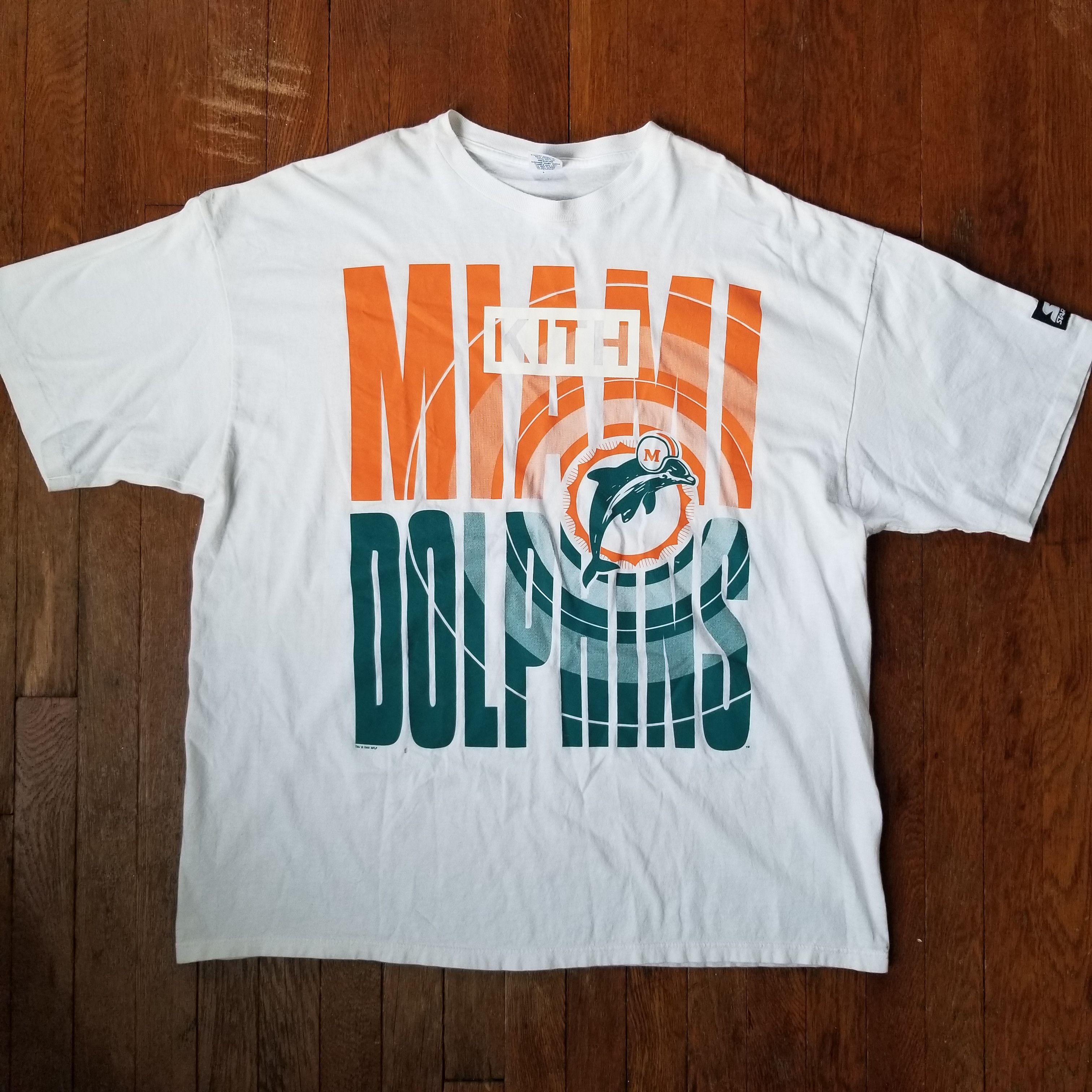 Kith for the NFL: Dolphins Vintage Tee - White – Kith Europe