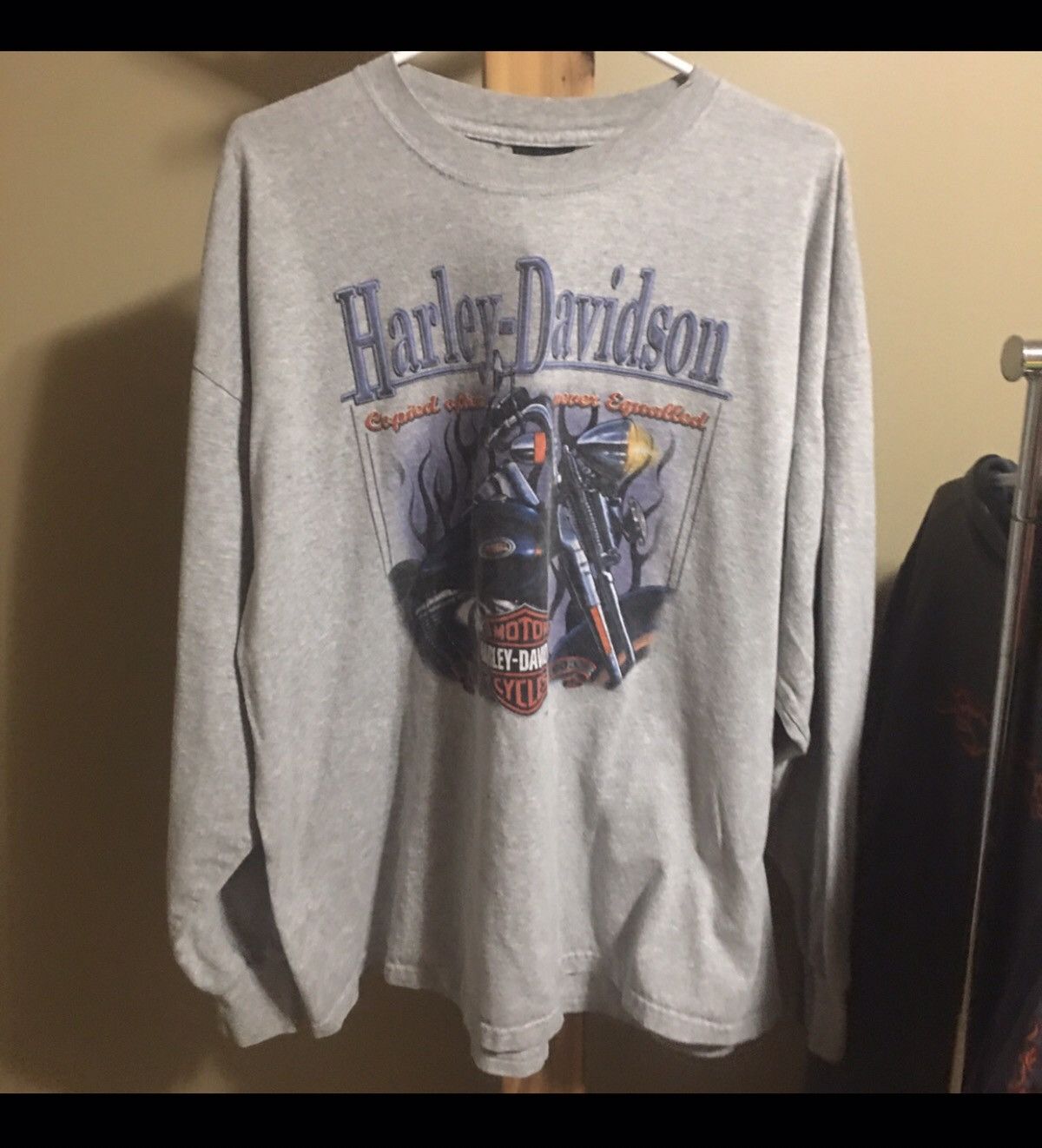 Harley Davidson Harley Davidson Motorcycles Vintage 2000 Longsleeve Grey Size US XL / EU 56 / 4 - 1 Thumbnail