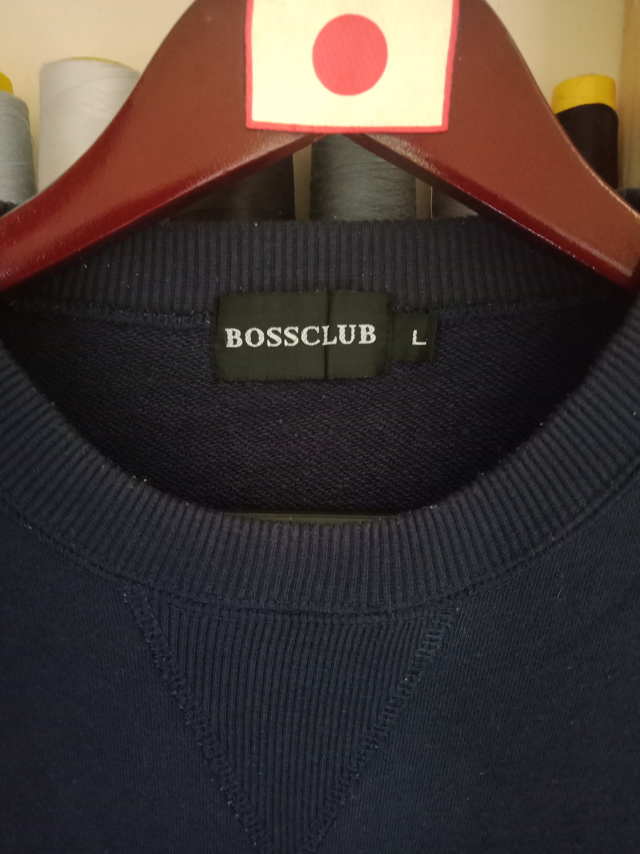 Hugo Boss Boss club Embroidered Big Logo Sweatshirt Size US L / EU 52-54 / 3 - 4 Thumbnail