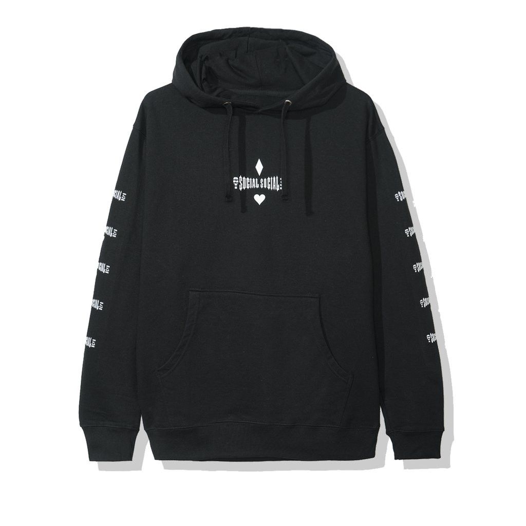 Anti Social Social Club DS AW19 ASSC White Logo Ace Black Hoodie Offwhite Supreme Grailed