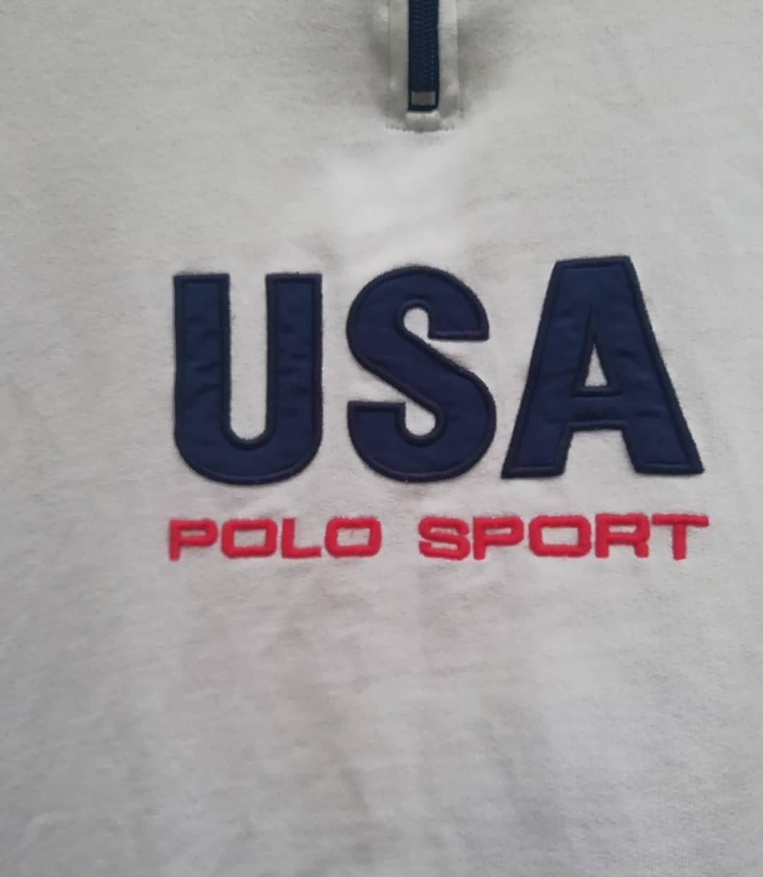 Polo Ralph Lauren × Vintage Vintage Polo Sport Ralph Lauren Half Zip Embroided Hoodie Size US M / EU 48-50 / 2 - 3 Thumbnail