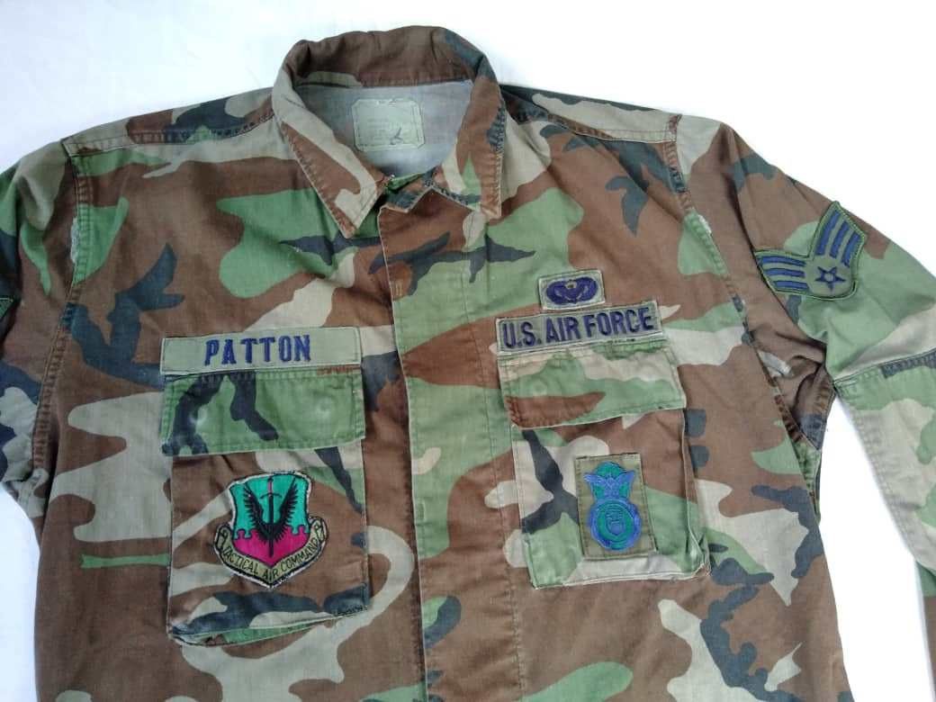 Vintage Vintage Army Military Patches Jacket Size US L / EU 52-54 / 3 - 2 Thumbnail