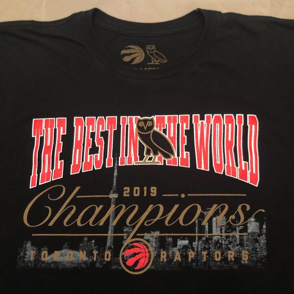 Raptors championship sale shirt ovo