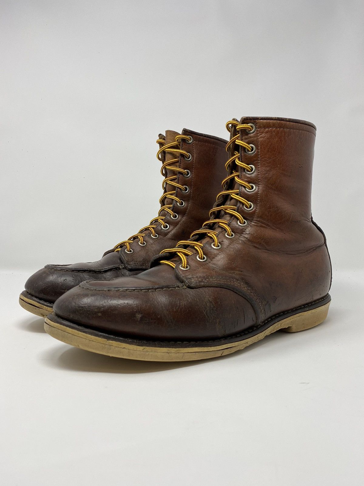 Red Wing Vintage 1960s Red Wing 812 Wool-Lined Moc Toe Boots | Grailed