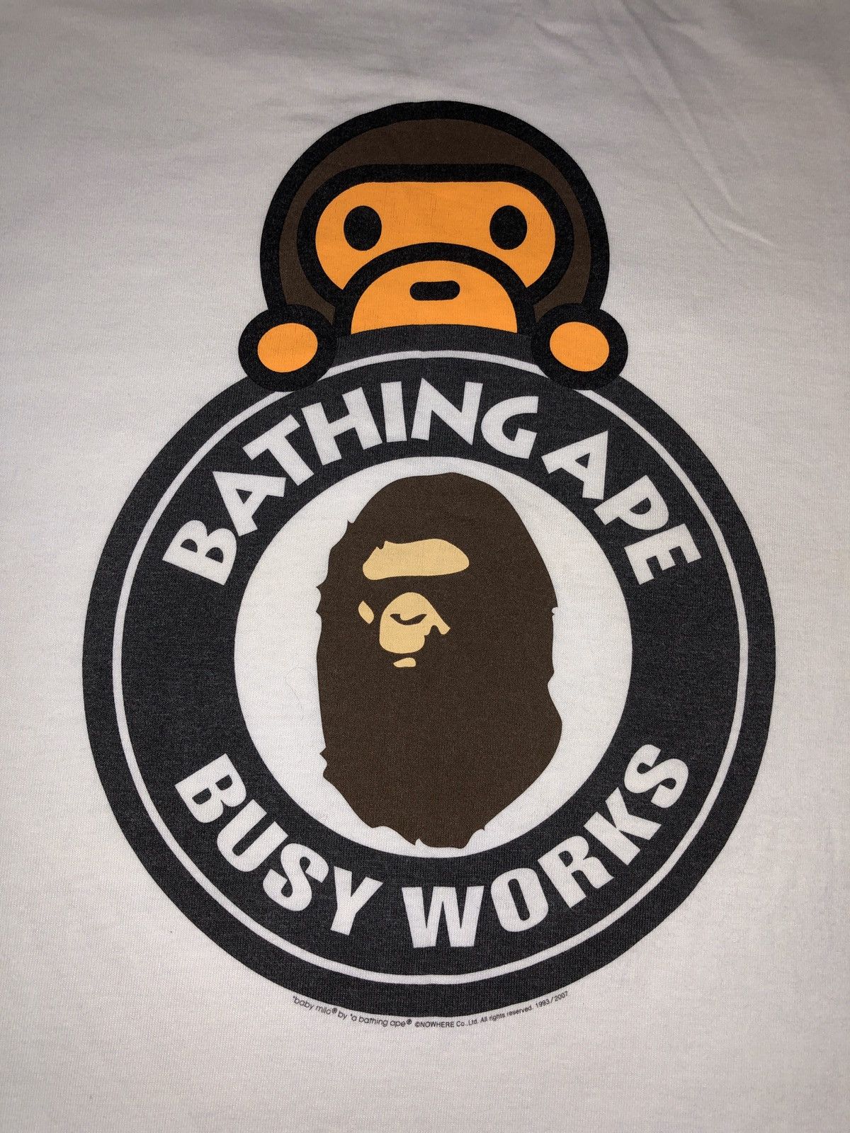 Bape Og Bathing Ape Busy Works X Baby Milo Shirts Size US XL / EU 56 / 4 - 3 Thumbnail