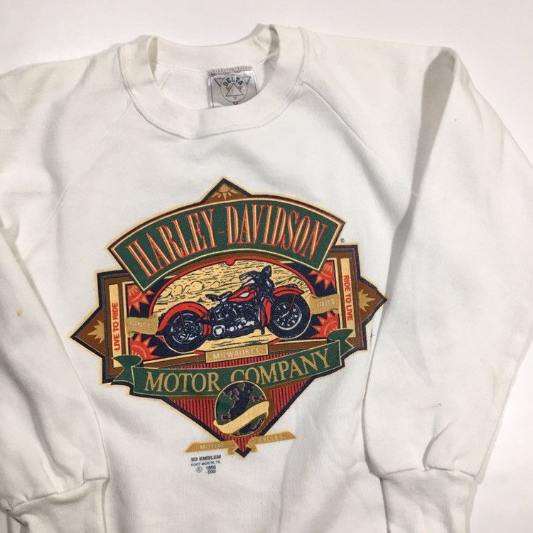 Harley Davidson Vintage 3D Emblem Harley Davidson Motorcycles Crewneck Size US S / EU 44-46 / 1 - 1 Thumbnail