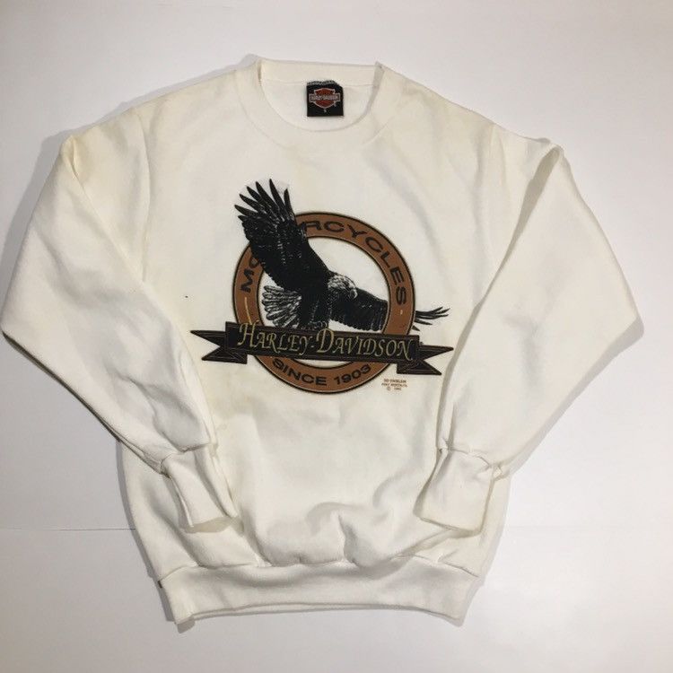 Harley Davidson × Vintage Vintage 3D Emblem Harley Davidson Eagle Sweatshirt Size US S / EU 44-46 / 1 - 4 Thumbnail