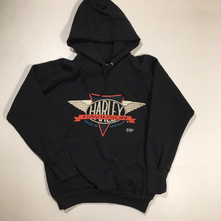 Harley Davidson × Vintage Vintage 3D Emblem Harley Davidson Hoodie Size US S / EU 44-46 / 1 - 4 Thumbnail