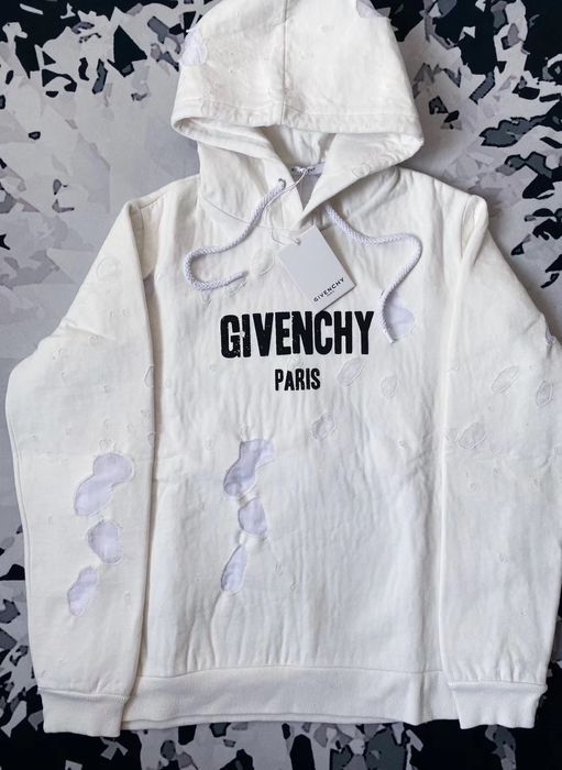 Givenchy Distressed Logo Hoodie