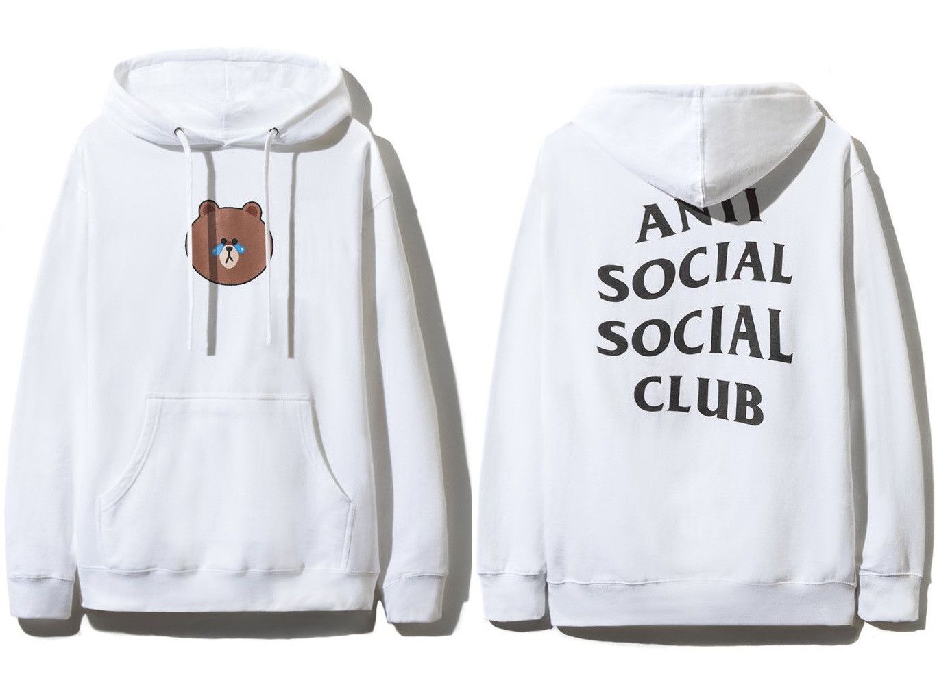 Anti Social Social Club SS19 LINE FRIENDS x ASSC Black Logo Brown  