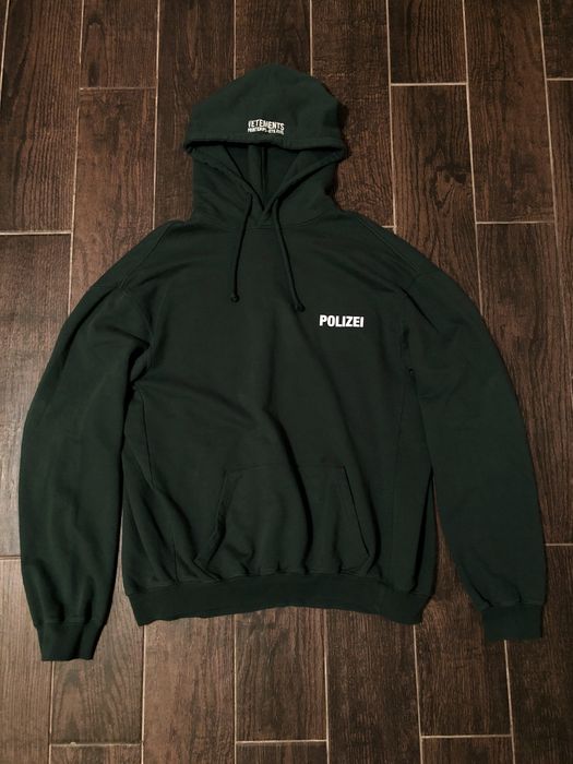 Vetements discount polizei sweatshirt