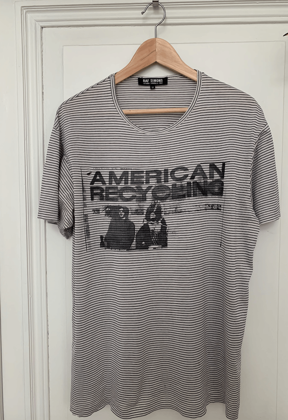 Raf Simons Raf Simons ss 2002 American recycling T-shirt RARE