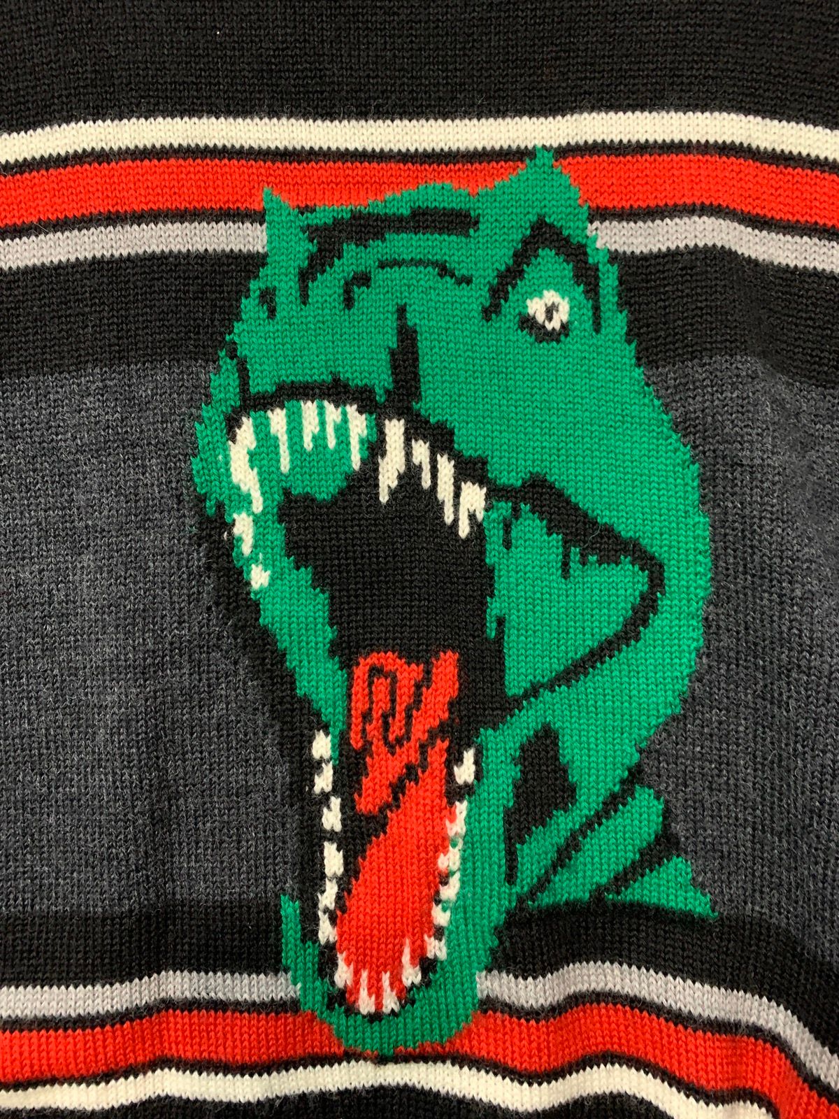 Pre-owned Saint Laurent Dinosaur Trex Sweater In Black