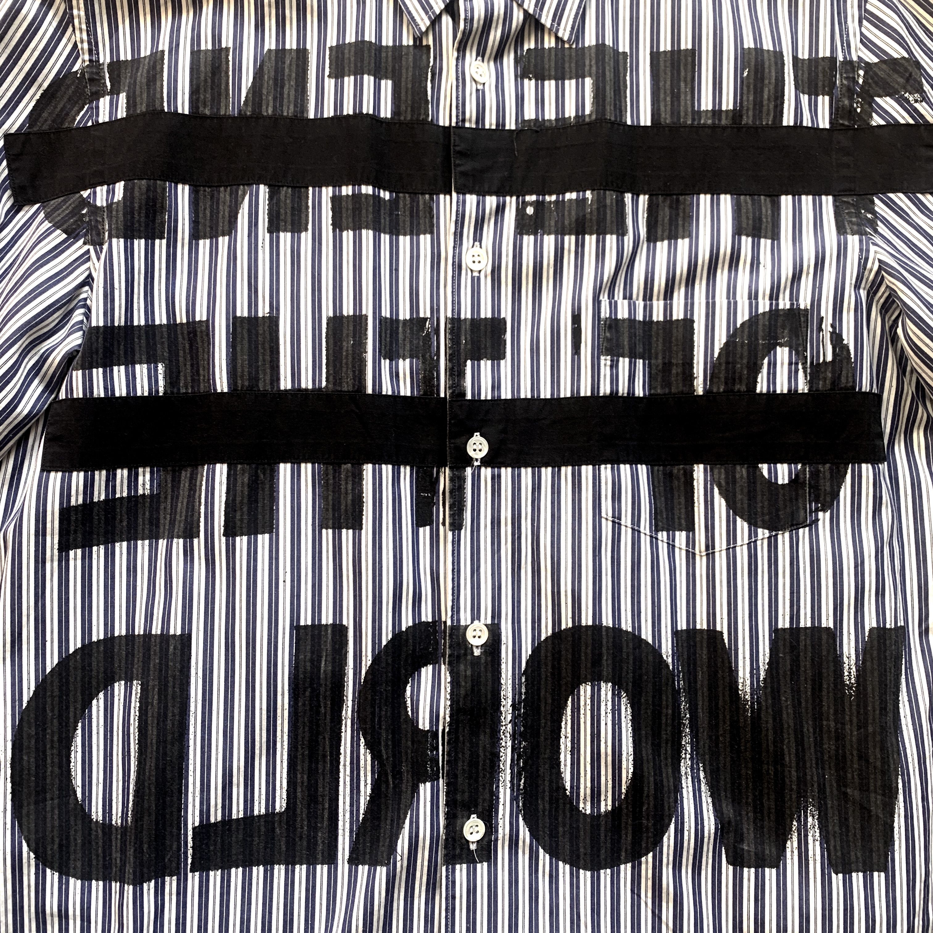 Comme des Garcons CDG End of the World Hand painted Shirt Grailed