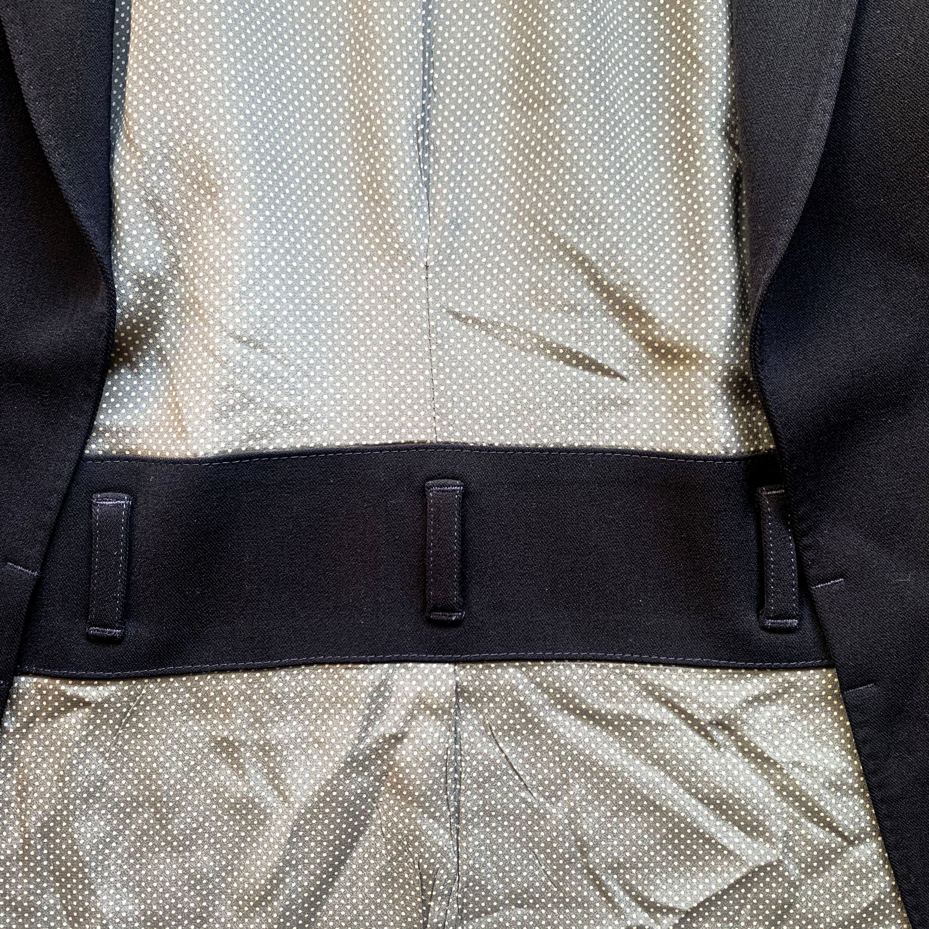Jean Paul Gaultier JPG Padded Shoulder Beltloop Blazer Size 40R - 3 Thumbnail