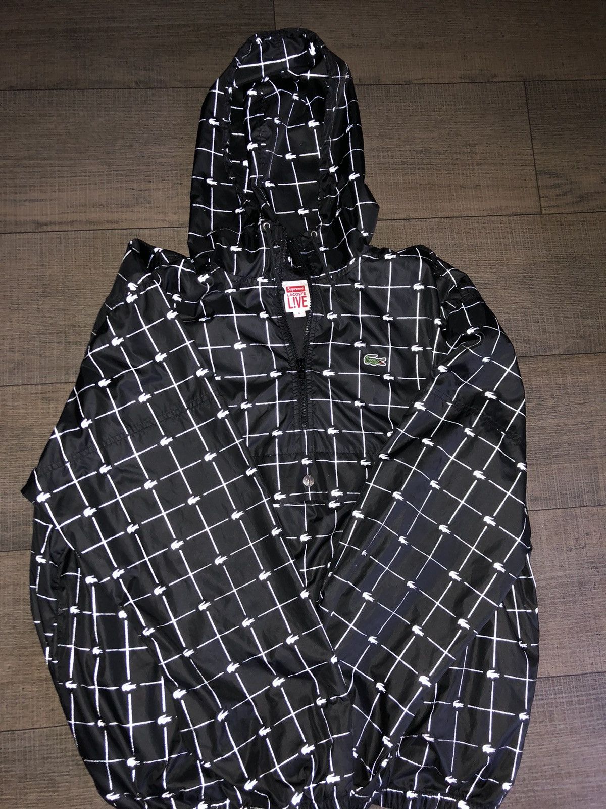 Supreme lacoste reflective grid nylon anorak clearance