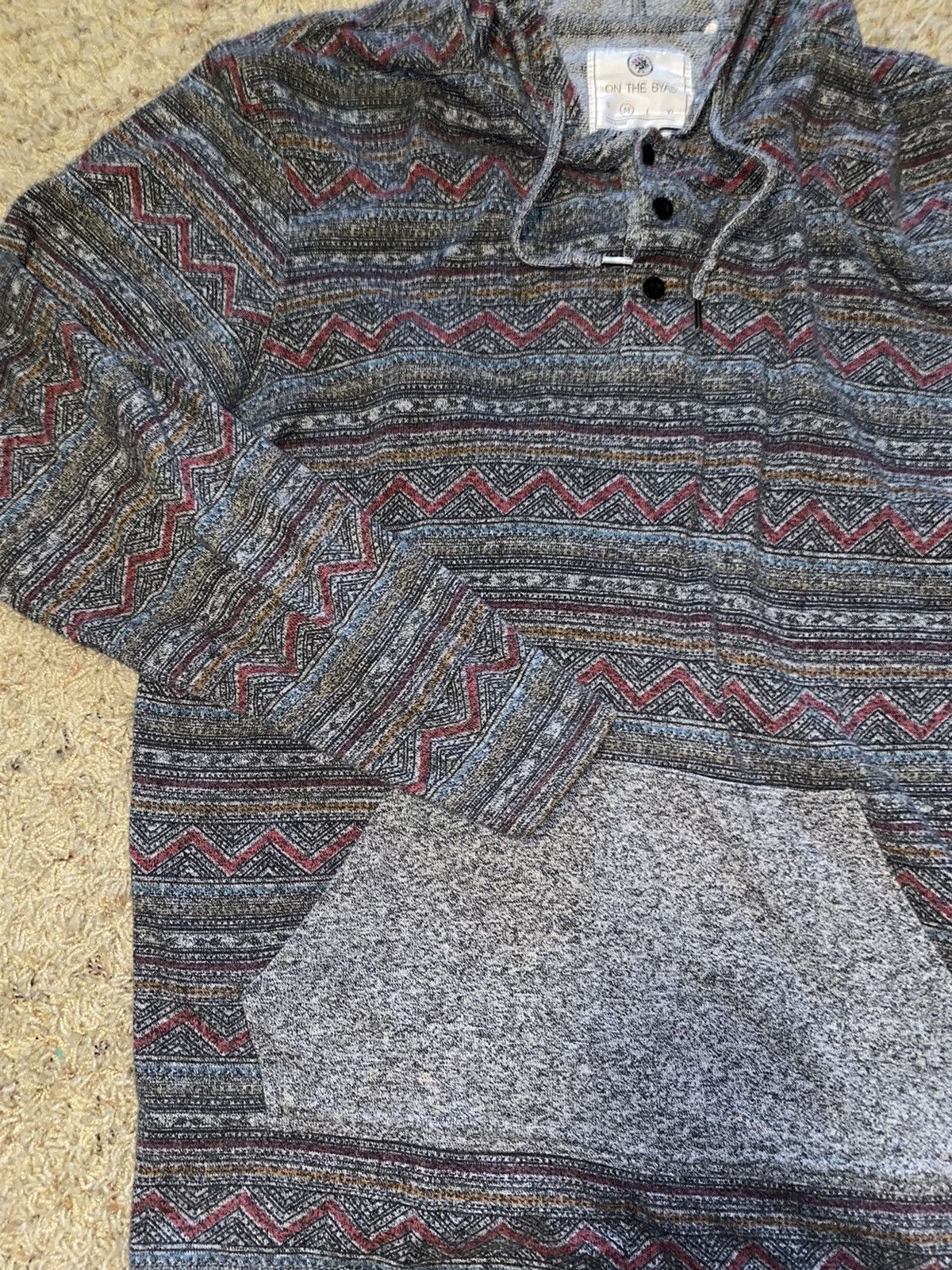 On The Byas Aztec Print Hoodie Grailed