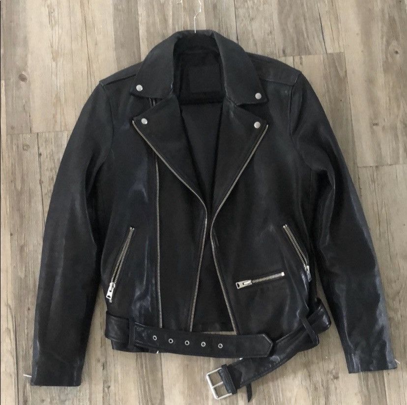 Allsaints Wick Biker Leather Jacket | Grailed