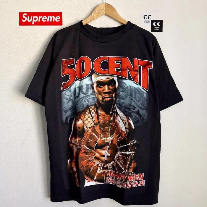 50 Cent Get Rich or Die Tryin T-Shirt Tee Marino Morwood L