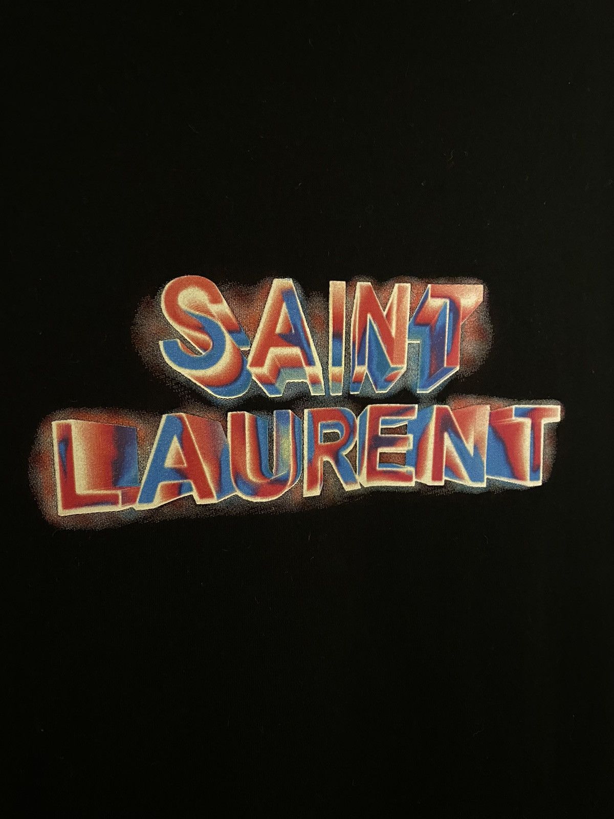 Saint Laurent Paris Neon sign logo T shirt Grailed