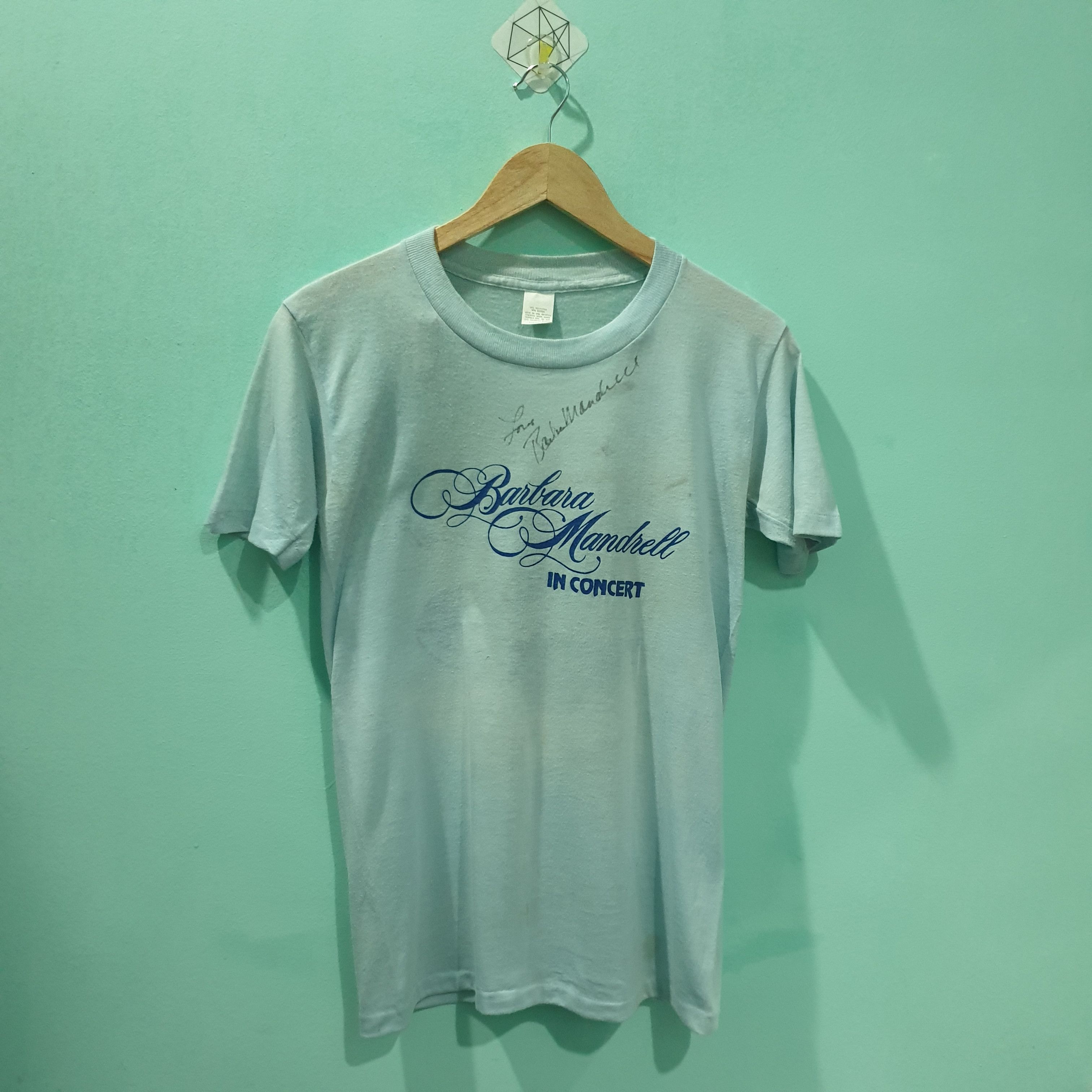 Vintage Rare! 1982 Tour Barbara Mandrell Tee Shirt c/w Autograph Grailed