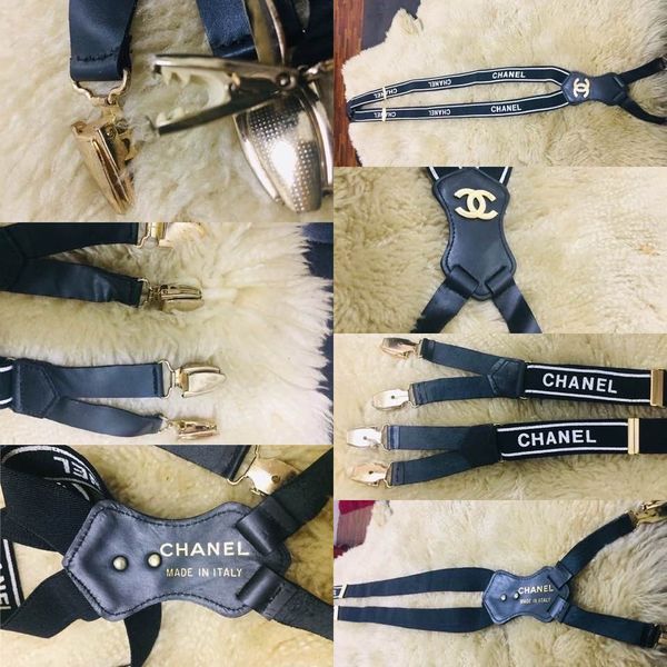 PRE-ORDER Chanel Suspenders - Black
