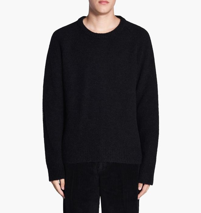 Our Legacy Mohair Wool Base Roundneck Jumper Black Home Knit | Grailed