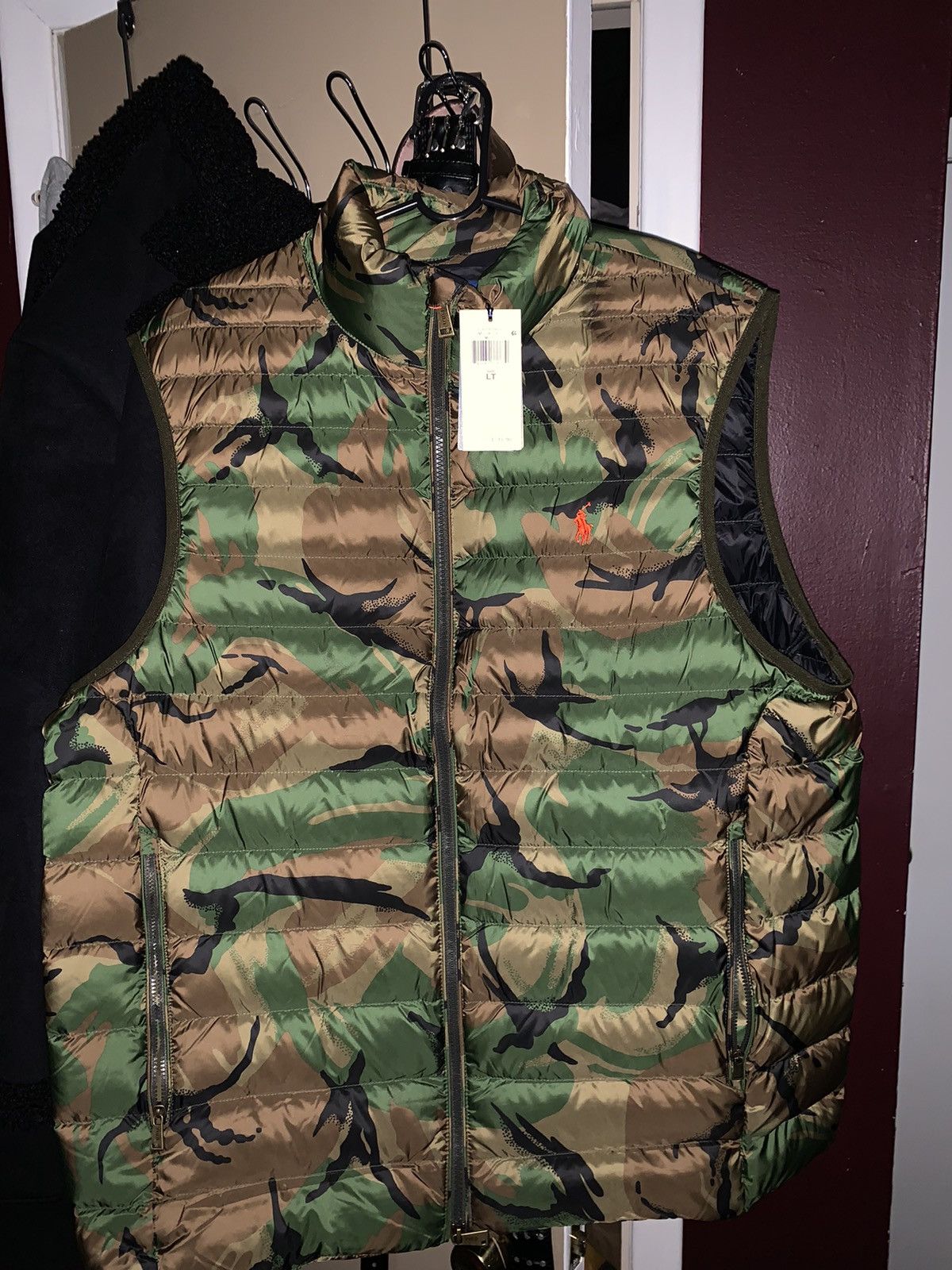 Polo ralph lauren camo packable down vest best sale