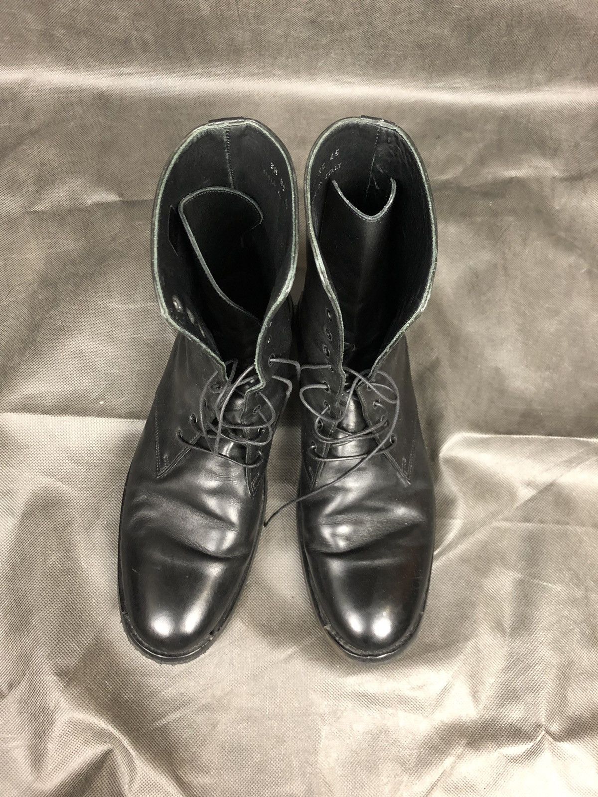 Dior × Hedi Slimane Rare! AW03 Luster Combat Boots Size US 11.5 / EU 44-45 - 3 Thumbnail