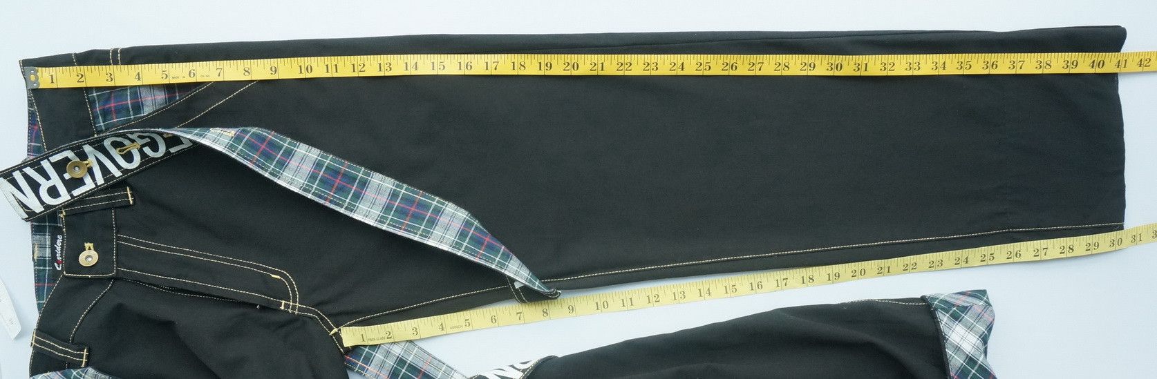 Japanese Brand SORRIDERE Detachable Spell Out Suspender Black Pants Size US 30 / EU 46 - 9 Thumbnail