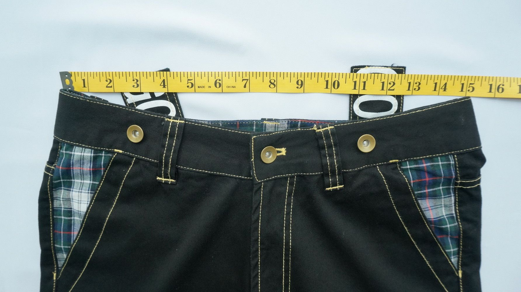 Japanese Brand SORRIDERE Detachable Spell Out Suspender Black Pants Size US 30 / EU 46 - 8 Thumbnail
