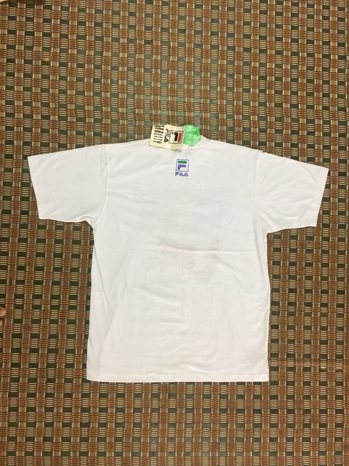 Fila Vintage 90s Fila tshirt big logo new old stock tag sticker Size US XL / EU 56 / 4 - 2 Thumbnail