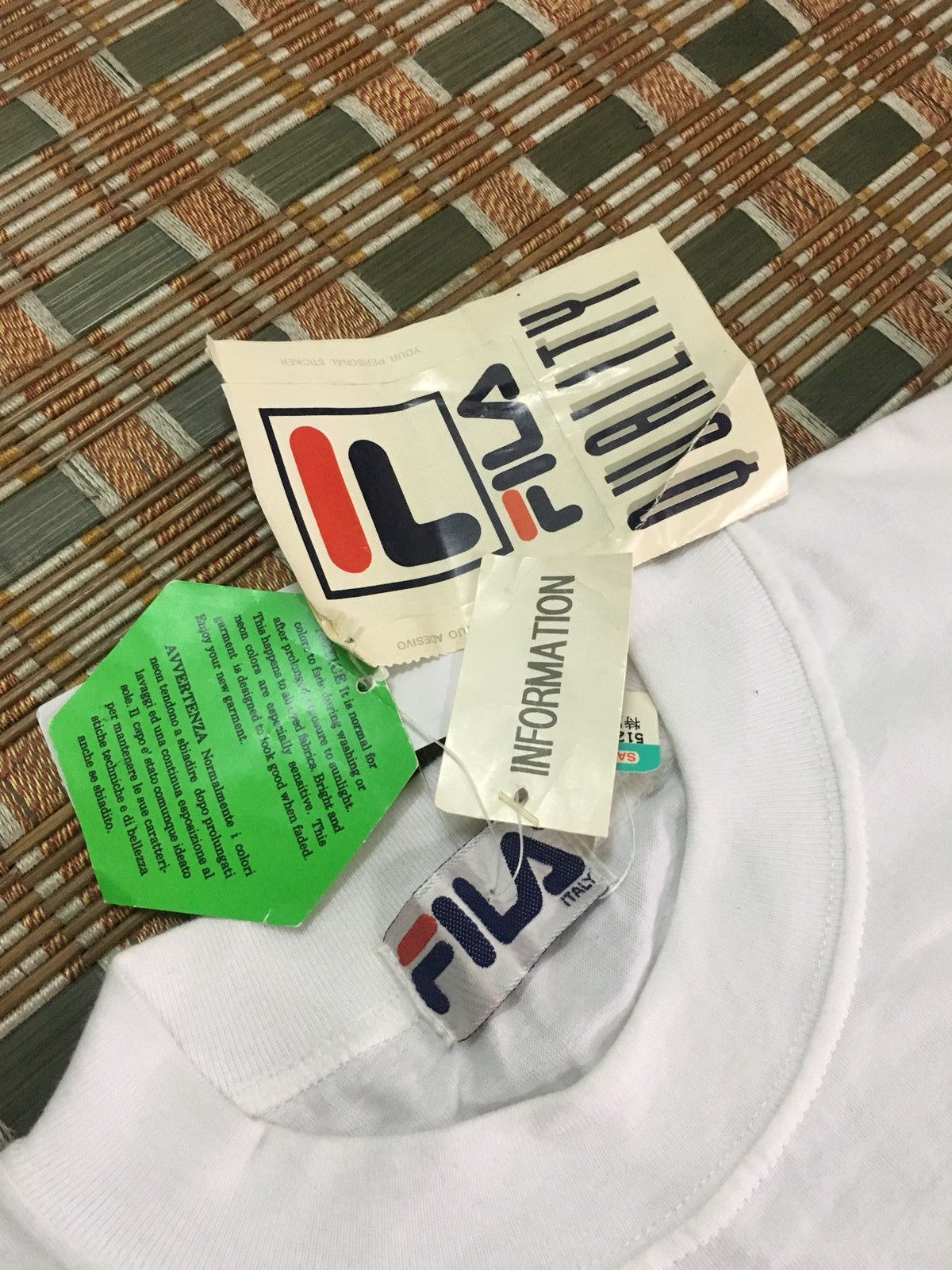 Fila Vintage 90s Fila tshirt big logo new old stock tag sticker Size US XL / EU 56 / 4 - 3 Thumbnail