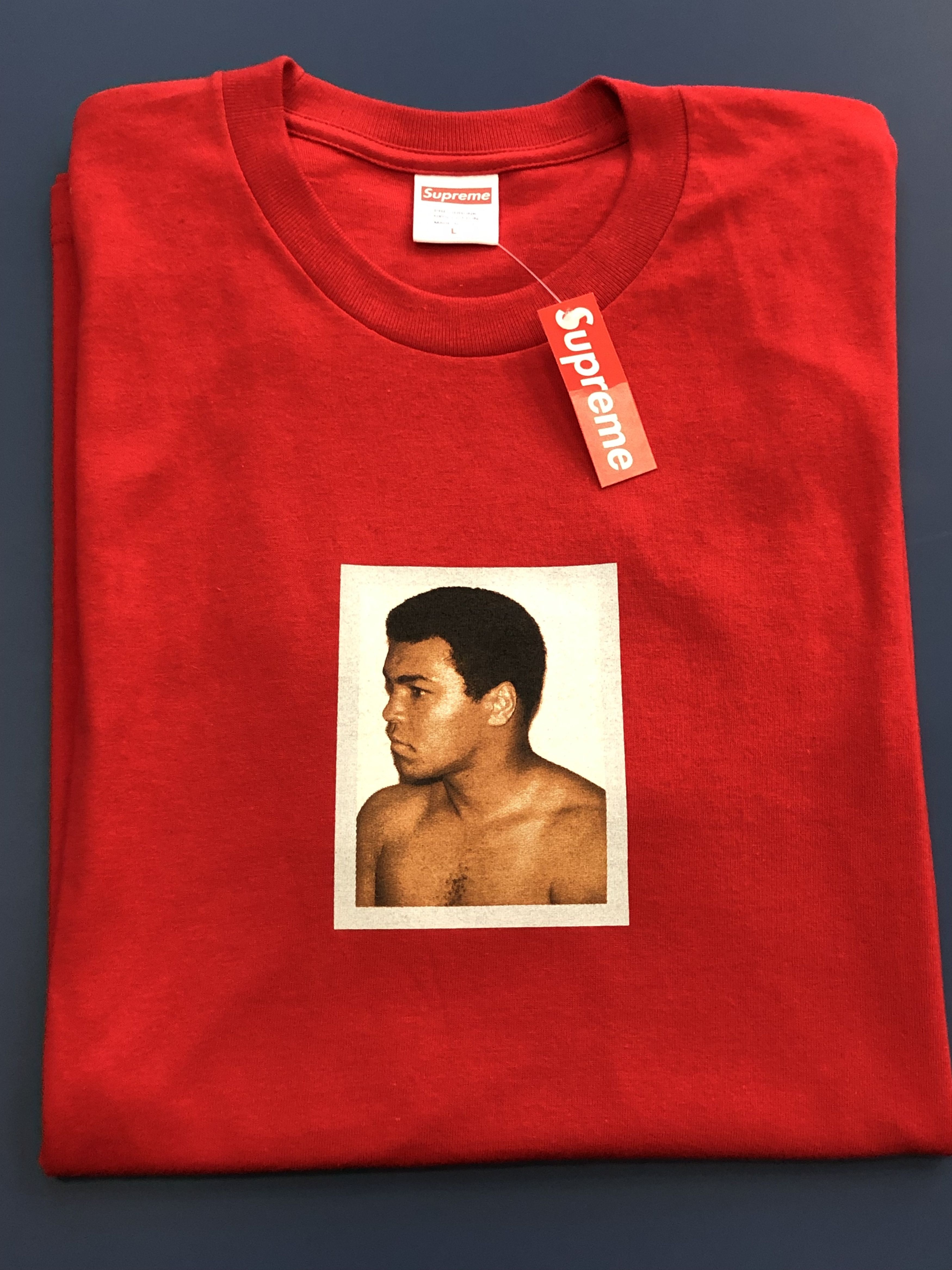 SS16 Supreme Muhammad Ali Andy Warhol Tee hotsell Black Size Large - NEW