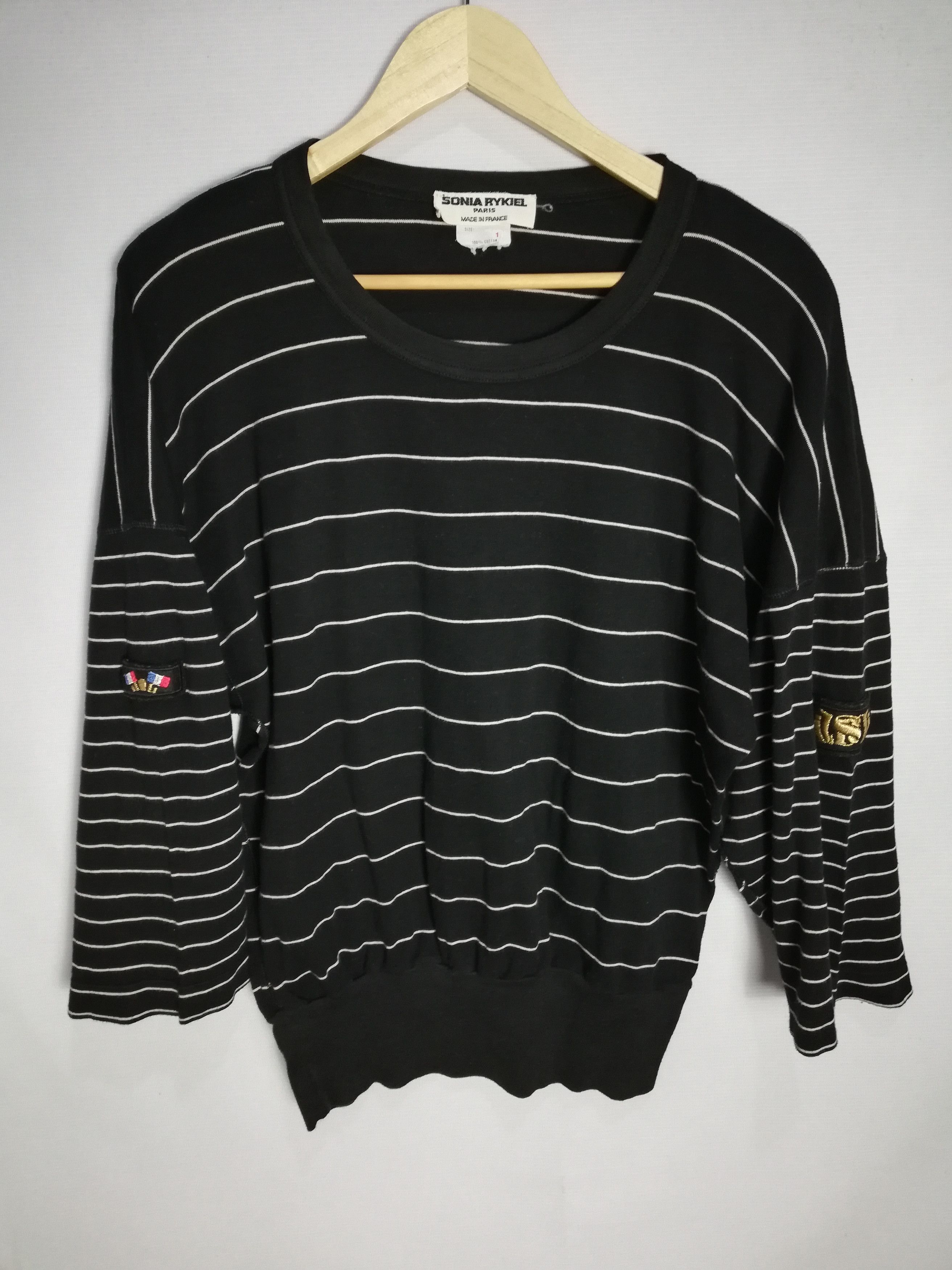 Sonia Rykiel Sonia rykiel Stripes long sleeve made in france Size US L / EU 52-54 / 3 - 1 Thumbnail