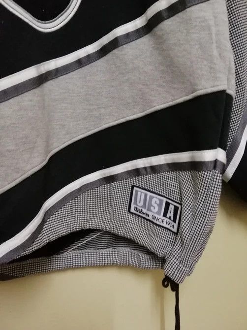 Vintage Vintage 90s Wilson Embroidey Big Logo Hoodie Sweatshirt B7 Size US M / EU 48-50 / 2 - 4 Thumbnail