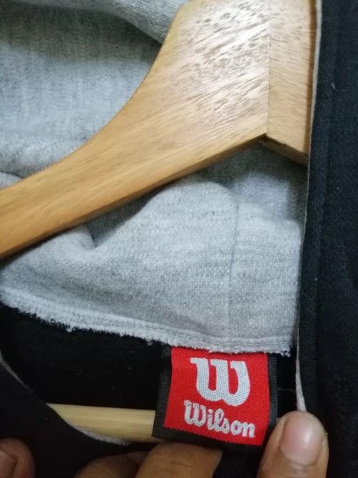Vintage Vintage 90s Wilson Embroidey Big Logo Hoodie Sweatshirt B7 Size US M / EU 48-50 / 2 - 5 Thumbnail