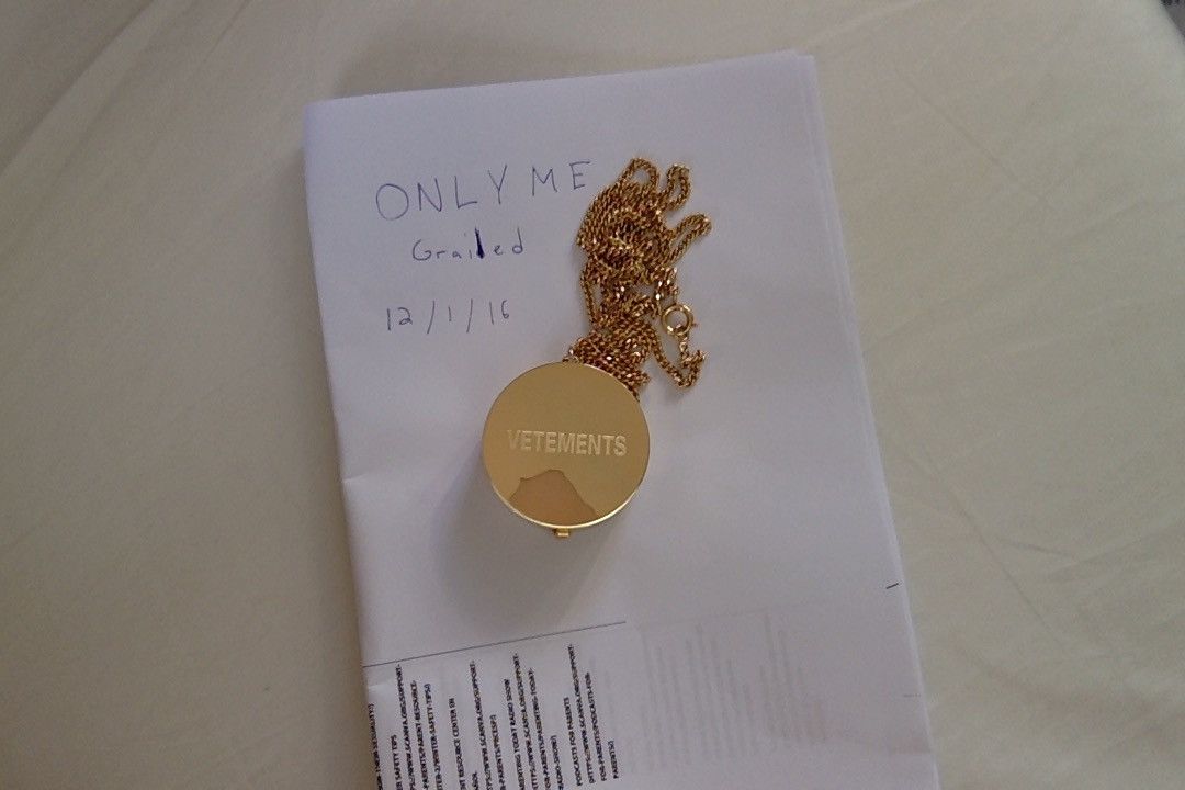 Vetements Gold Grinder Necklace Size ONE SIZE - 5 Preview
