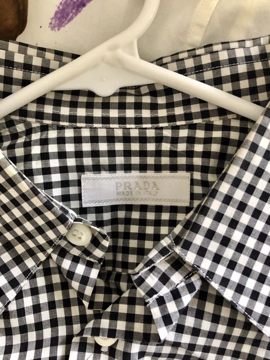 Prada Black and white checkered Prada | Grailed