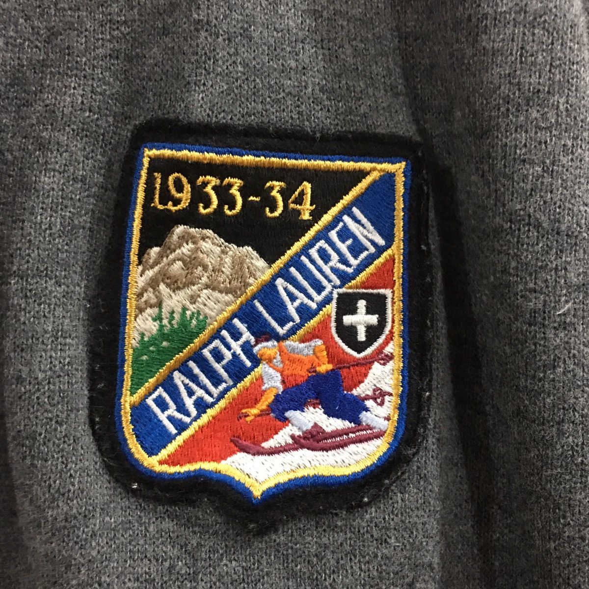 Half Zip Polo Ralph Lauren Chest Badge Sweatshirt Polo Ralph