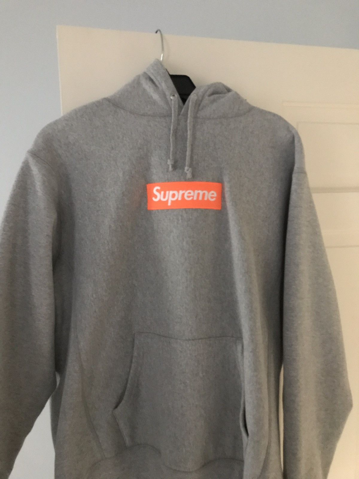 Supreme hoodie outlet orange box logo