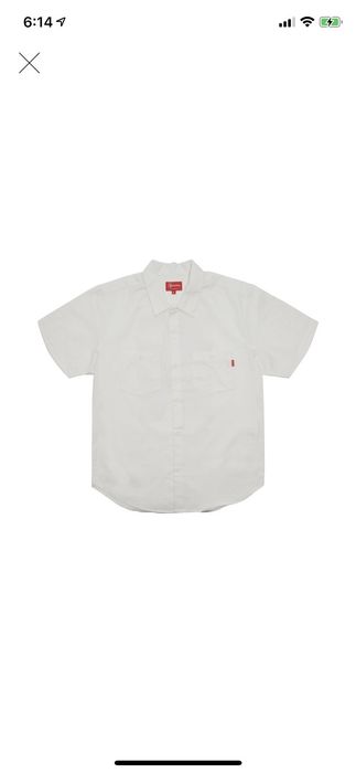 Supreme Supreme Michael Jackson SS Work Shirt White | Grailed